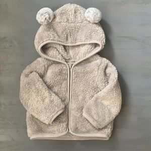 Cat & Jack 6-9 month Sherpa fleece jacket